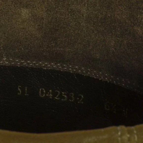 Stuart Weitzman 5050 Mane Fringe Olive Suede Leather OTK Boots - Picture 11 of 11